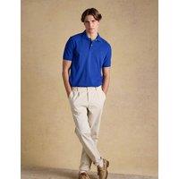 Joules Pure Cotton Pique Polo Shirt Blue