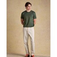 Joules Pure Cotton Crew Neck T-Shirt Khaki