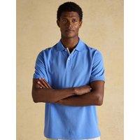 Joules Pure Cotton Pique Polo Shirt Light Blue