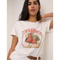 Nobody's Child Pure Cotton Graphic T-Shirt Cream