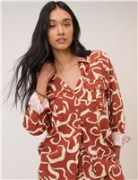 Linen Rich Printed Shirt