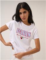 Pure Cotton Paris Graphic T-Shirt