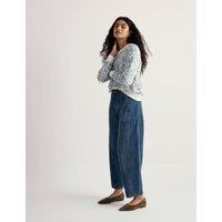 Seasalt Cornwall Pure Cotton Floral Sweatshirt Blue Mix