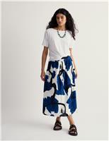 Pure Cotton Slash Neck Relaxed T-Shirt