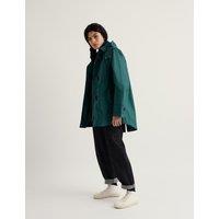 Seasalt Cornwall Linen Rich Hooded Duffle Coat Teal