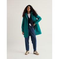 Seasalt Cornwall Pure Cotton Waterproof Hooded Mac Teal