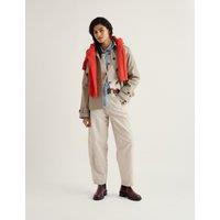 Seasalt Cornwall Pure Cotton Waterproof Hooded Jacket Natural
