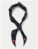 Scallop edge Paisley Scarf