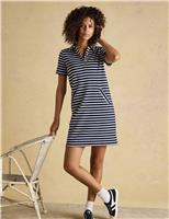 Pure Cotton Striped Mini Shirt Dress