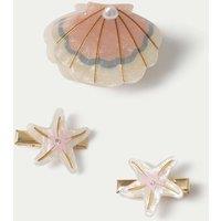 M&S Starfish Clip and Shell Claw Pack Pink Mix