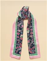 Pure Silk Floral Scarf