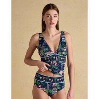 Joules Printed Padded V-Neck Tankini Top Multi