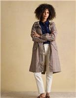 Waterproof Checked Hooded Raincoat