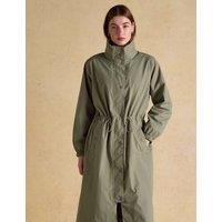 Joules Waterproof Hooded Longline Coat Khaki