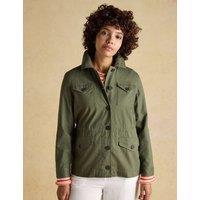 Joules Pure Cotton Lightweight Utility Jacket Khaki