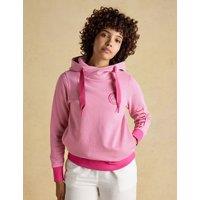 Joules Pure Cotton Striped Hoodie Pink Mix