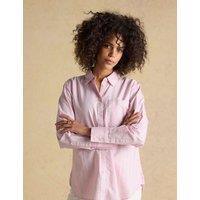 Joules Pure Cotton Striped Oxford Shirt Pink Mix