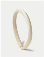 M&S Occasion Yellow Satin Aliceband Pink