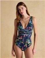 Holiday Icons Padded V-Neck Swimsuit