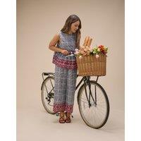 Nobody's Child X Louise Thompson Pure Cotton Checked Cropped Trousers Multi