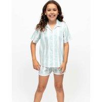 Cyberjammies Cotton Modal Striped Pyjamas (2-13 Yrs) Mint