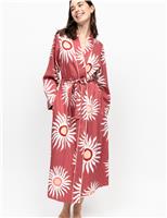 Fable And Eve Cotton Modal Sun Print Dressing Gown