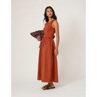 Nobody's Child Midi Waisted Dress Red