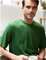 Cyberjammies Cotton Modal Blend Knitted Pyjama Top Green