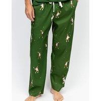 Cyberjammies Cotton Modal Blend Tennis Print Pyjama Bottoms Green