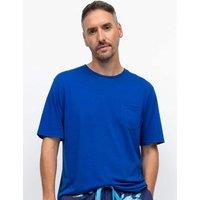 Cyberjammies Cotton Modal Blend Knitted Pyjama Top Dark Blue