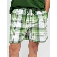 Cyberjammies Pure Cotton Checked Pyjama Shorts Green