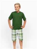 Cotton Modal Checked Pyjamas (2-13 Yrs)