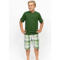 Cyberjammies Cotton Modal Checked Pyjamas (2-13 Yrs) Green
