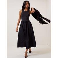 Nobody's Child Midi Waisted Dress Black