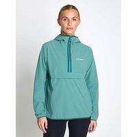 Berghaus Wandermoor Hooded Half Zip Rain Jacket Turquoise