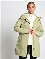 Omeara Waterproof Hooded Long Raincoat