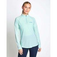Berghaus 24/7 Funnel Neck Half Zip T-Shirt Light Blue