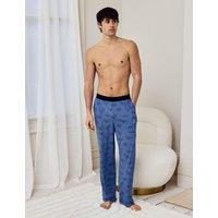 Chelsea Peers Dinosaur Print Pyjama Bottoms Blue