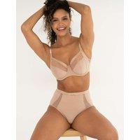 Pour Moi Viva Luxe High Waisted Midi Knickers Nude