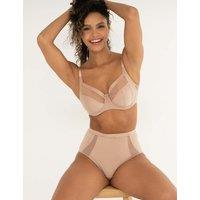 Pour Moi Viva Luxe Mesh Detail Side Support Bra (D-J) Nude