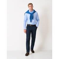 Crew Clothing Regular Fit Pure Cotton Oxford Shirt Light Blue Mix