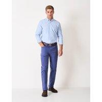 Crew Clothing Regular Fit Pure Cotton Oxford Shirt Light Blue Mix