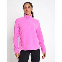 Jack Wolfskin Taunus Fleece Half Zip Funnel Neck Jacket Bright Pink