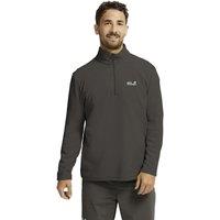 Jack Wolfskin Taunus 100 Half Zip Fleece Jacket Light Grey