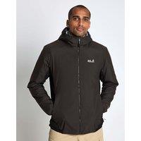 Jack Wolfskin Lightweight Hybrid Hooded Trail Jacket Black