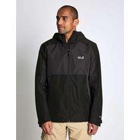 Jack Wolfskin Waterproof Hooded Jacket Dark Grey