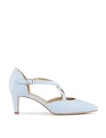 Jones Bootmaker Leather Stiletto Heel Court Shoes Pale Blue