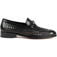 Jones Bootmaker Leather Slip On Loafers Black