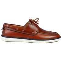 Jones Bootmaker Leather Boat Shoes Tan