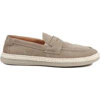 Jones Bootmaker Suede Loafers Taupe